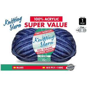 Yatsal Knitting Yarn 8 ply 100g Multicolour