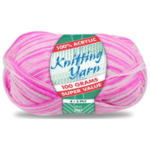 Yatsal Knitting Yarn 8 ply 100g Multicolour