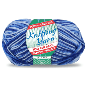 Yatsal Knitting Yarn 8 ply 100g Multicolour