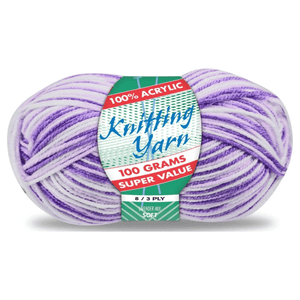 Yatsal Knitting Yarn 8 ply 100g Multicolour