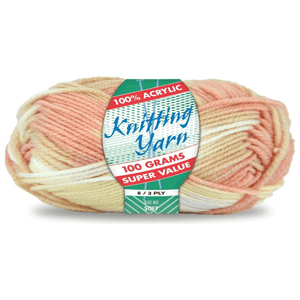 Yatsal Knitting Yarn 8 ply 100g Multicolour