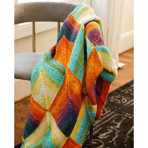 Colourful Checkerboard Throw Free Pattern