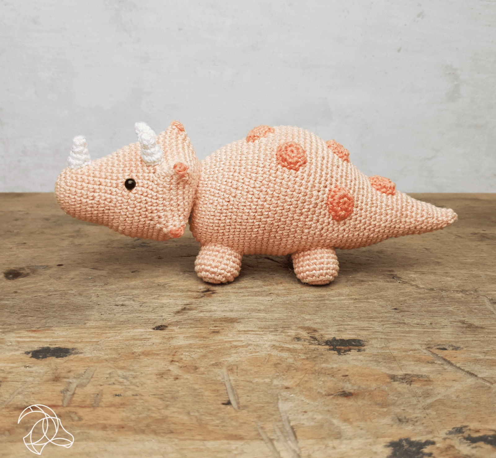 Diy Crochet Kit -Triceratops Hardicraft Amigurumi Kit