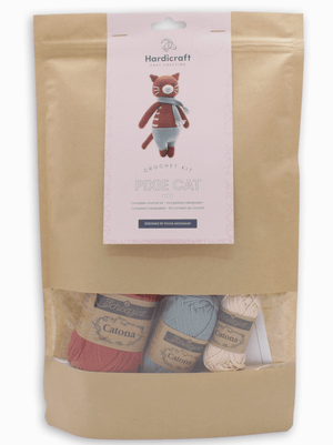Diy Crochet Kit - Pixie Cat Hardicraft Amigurumi Kit