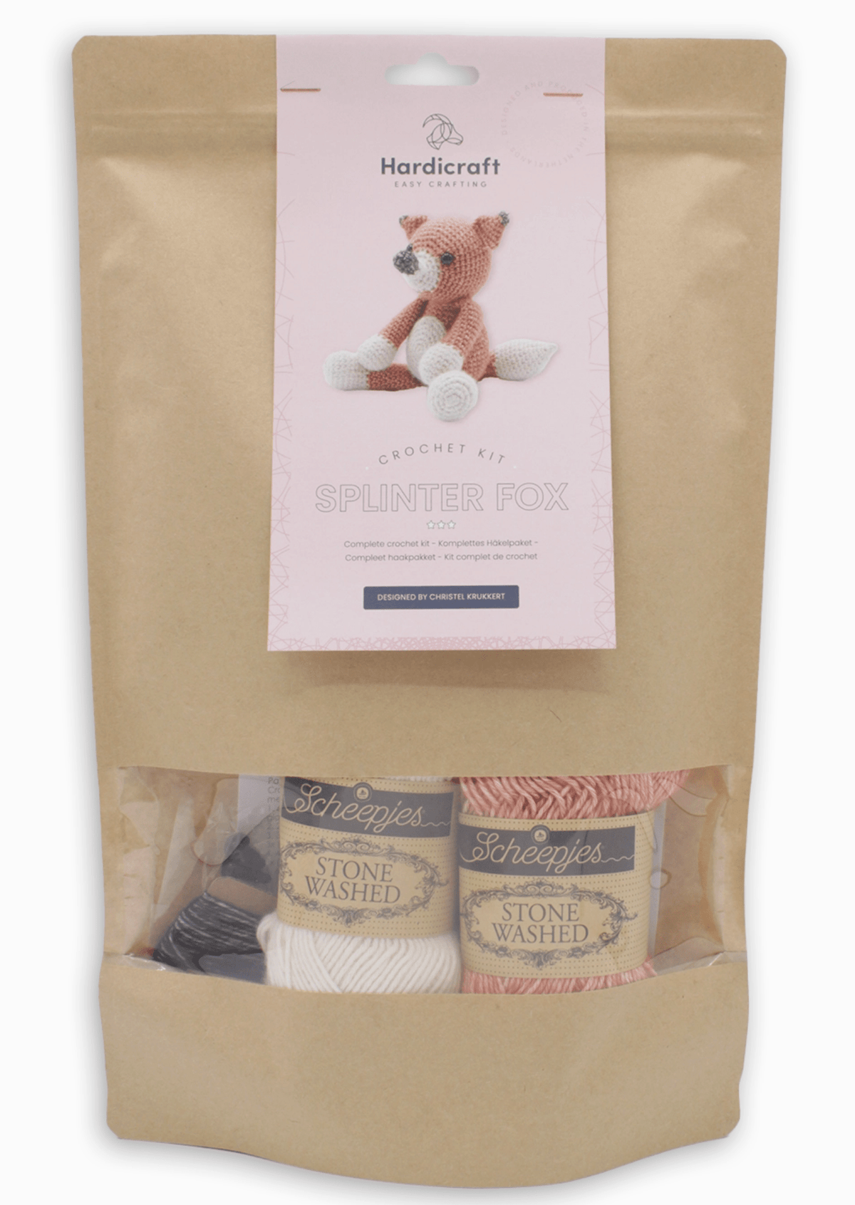 Diy Crochet Kit - Splinter Fox Hardicraft Amigurumi Kit