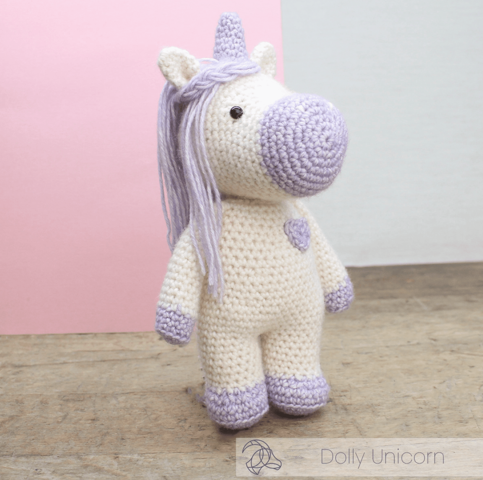 Diy Crochet Kit - Dolly Unicorn Hardicraft Amigurumi Kit