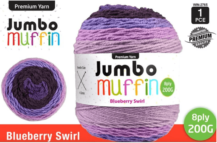 Yatsal Jumbo Muffin Cake Yarn 8Ply 200g