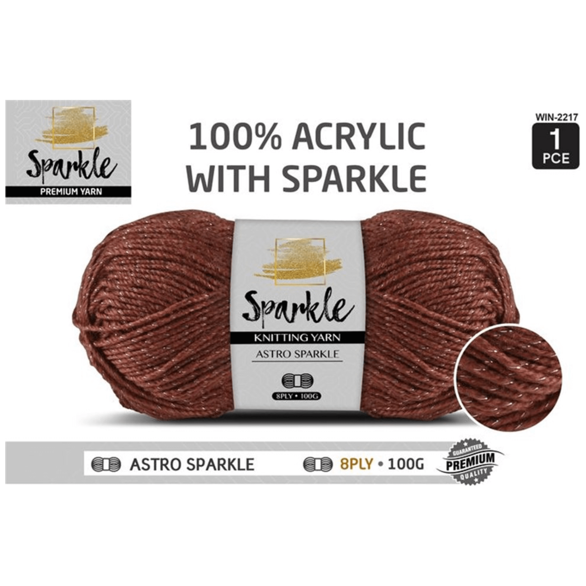 Yatsal Sparkle Glitter Yarn 8 Ply 100G