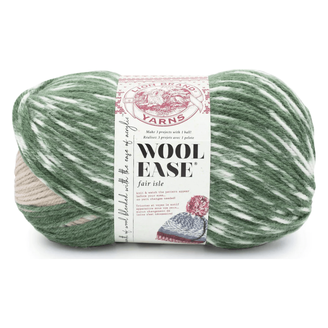 Lion Brand Wool-Ease Fair Isle Yarn Sold As A Pack Of 3