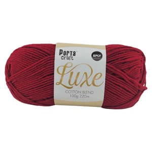 Portacraft Luxe Cotton Blend Yarn 8ply 100g