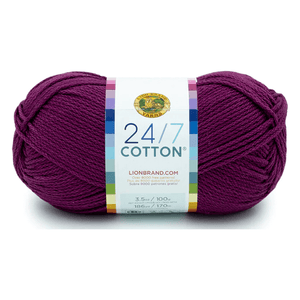 Lion Brand 24/7 Cotton Yarn Sold As A 3 pack