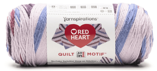 Red Heart All In One Quilt Motif Yarn Sold As A Pack Of 3