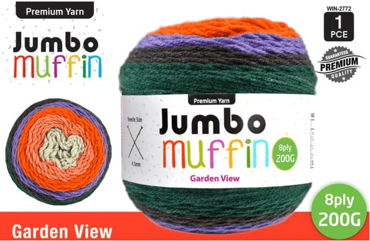 Yatsal Jumbo Muffin Cake Yarn 8Ply 200g