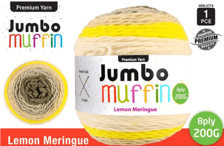 Yatsal Jumbo Muffin Cake Yarn 8Ply 200g