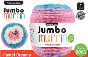 Yatsal Jumbo Muffin Cake Yarn 8Ply 200g