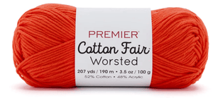 Premier Cotton Fair Worsted Sold As a 3 Pack