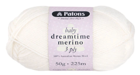 Patons Baby Dreamtime Merino 3 ply