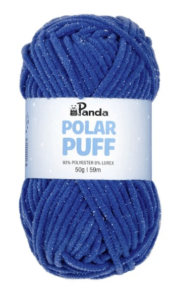 Panda Polar Puff Polyester Lurex