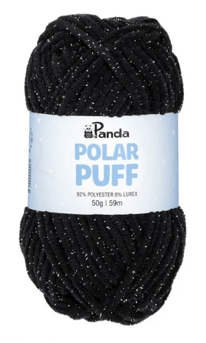 Panda Polar Puff Polyester Lurex
