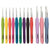 12pce Soft Handle Aluminum Ergonomics Crochet Hook Set