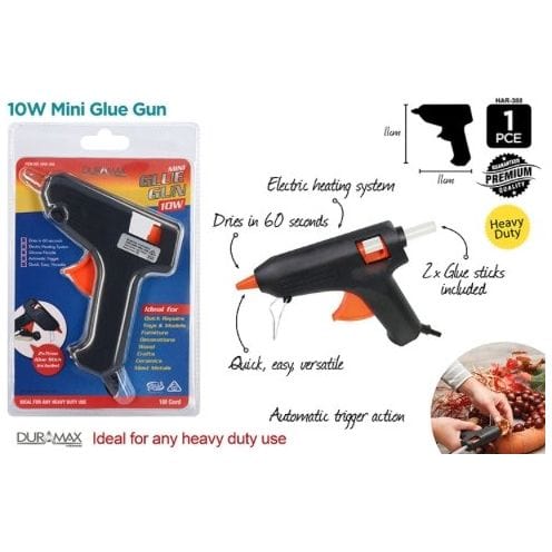 3pce Mini Glue Gun 10W w/Glue