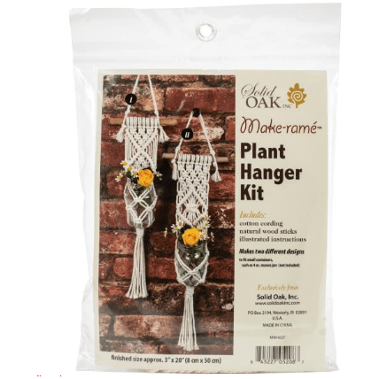 Two Minis Macrame Plant Hanging Kit