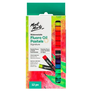 MM Watersoluble Fluoro Oil Pastels (12 piece)