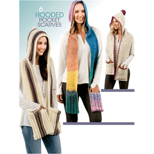 Hooded Pocket Scarves to Crochet