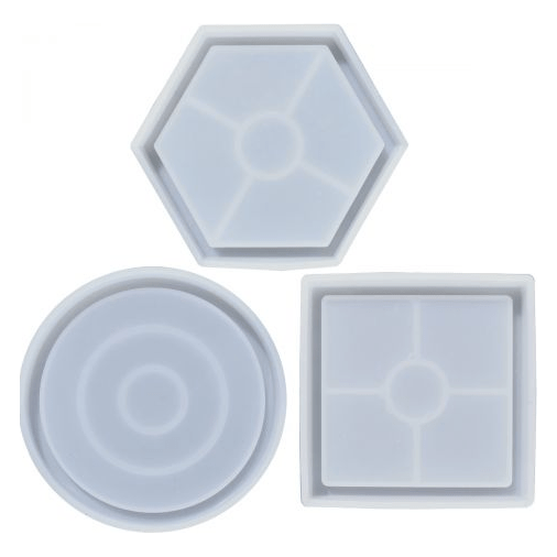 Coasters Mini Trays 3pk Silicone Moulds