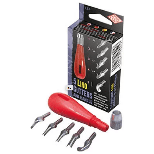 Esdee Lino Cutters & Handle 5 pack