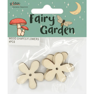 Wooden Fairy Garden Pieces - Various Designs & Sizes