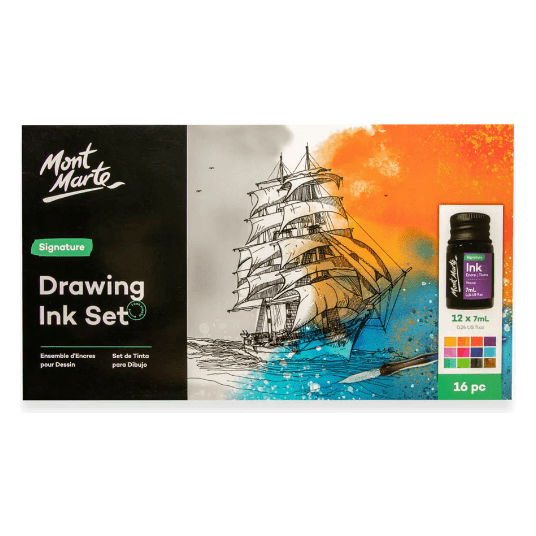 Mont Marte Drawing Ink Set 16pc