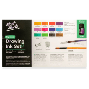 Mont Marte Drawing Ink Set 16pc