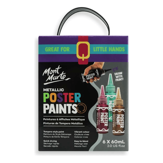 MM Metallic Poster paint Set 6pc x 60ml