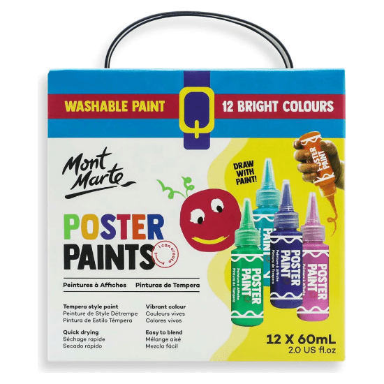 MM Poster Paint Set 12pc x 60ml