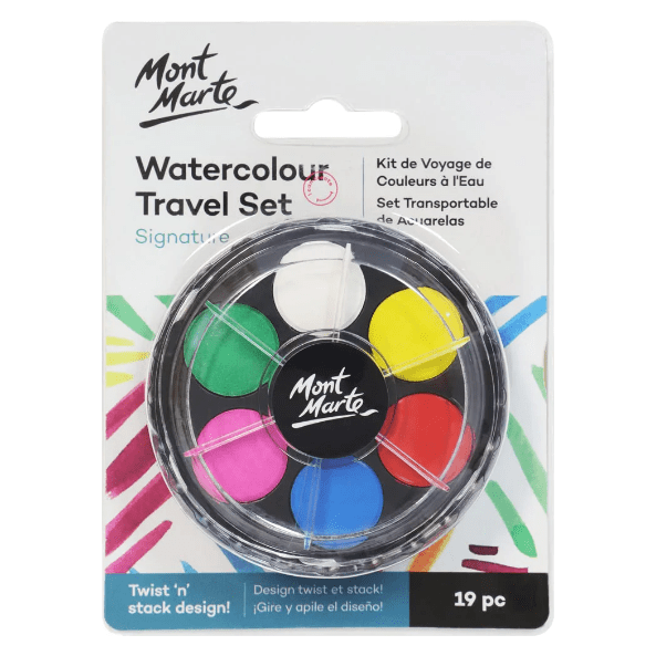 Watercolour Travel Set 19pce