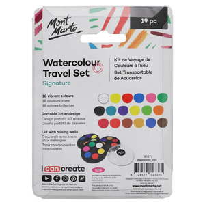 Watercolour Travel Set 19pce