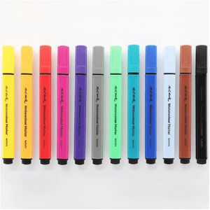 Watercolour Markers 12 pc Tri Grip