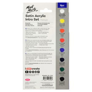 Satin Acrylic Semi Matte Intro Set 8pce 18ml