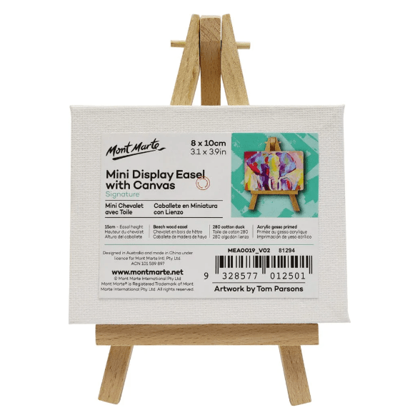 Mini Display Easel with Canvas 8x10cm