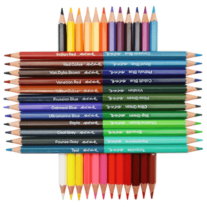 Duo Colour Pencils 24pc