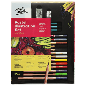 Pastel Illustration Set 37pc