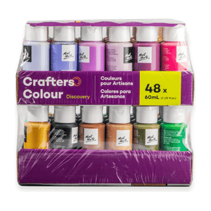 Crafters Colour Discovery Paint Set 48pc x 60ml