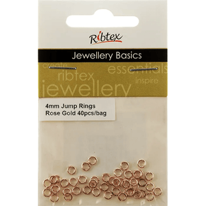 Jump Rings 4mm Ribtex 40pc