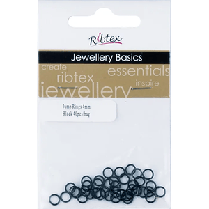 Jump Rings 4mm Ribtex 40pc