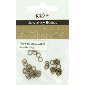 Jump Rings 4mm Ribtex 40pc