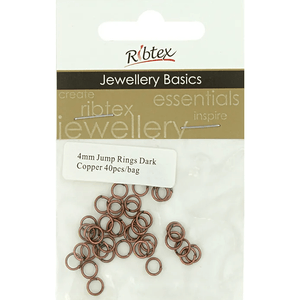 Jump Rings 4mm Ribtex 40pc