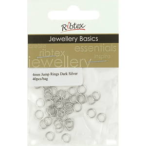 Jump Rings 4mm Ribtex 40pc