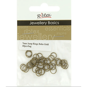 Jump Rings 7mm Ribtex 40pc