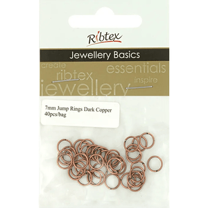 Jump Rings 7mm Ribtex 40pc